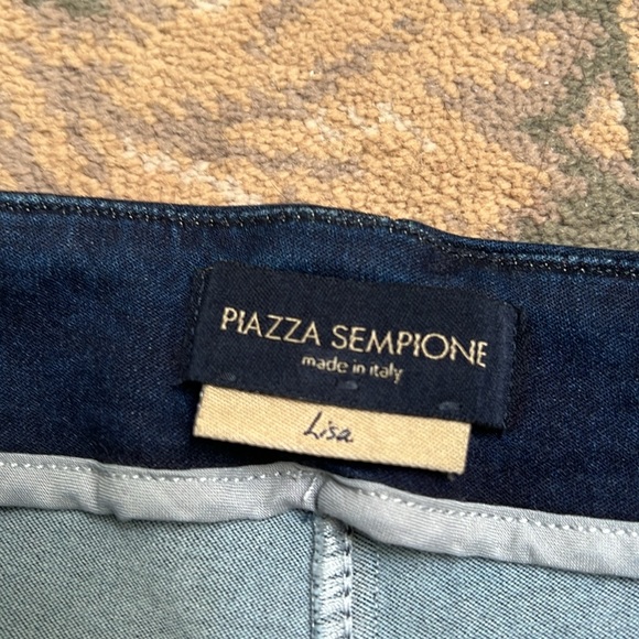 Piazza Sempione Lisa Blue Straight Leg Capri Jeans - Picture 4 of 10